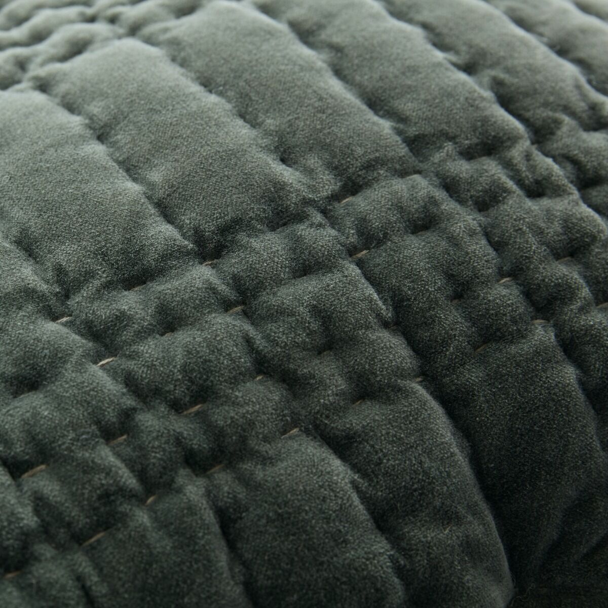 Laura Ashley Scalloped Pine Green 43x43cm Microfibre Cushion