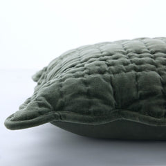 Laura Ashley Scalloped Pine Green 43x43cm Microfibre Cushion