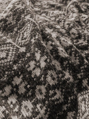 Laura Ashley Selsey Fair Isle Dark Truffle 130x170cm Throw