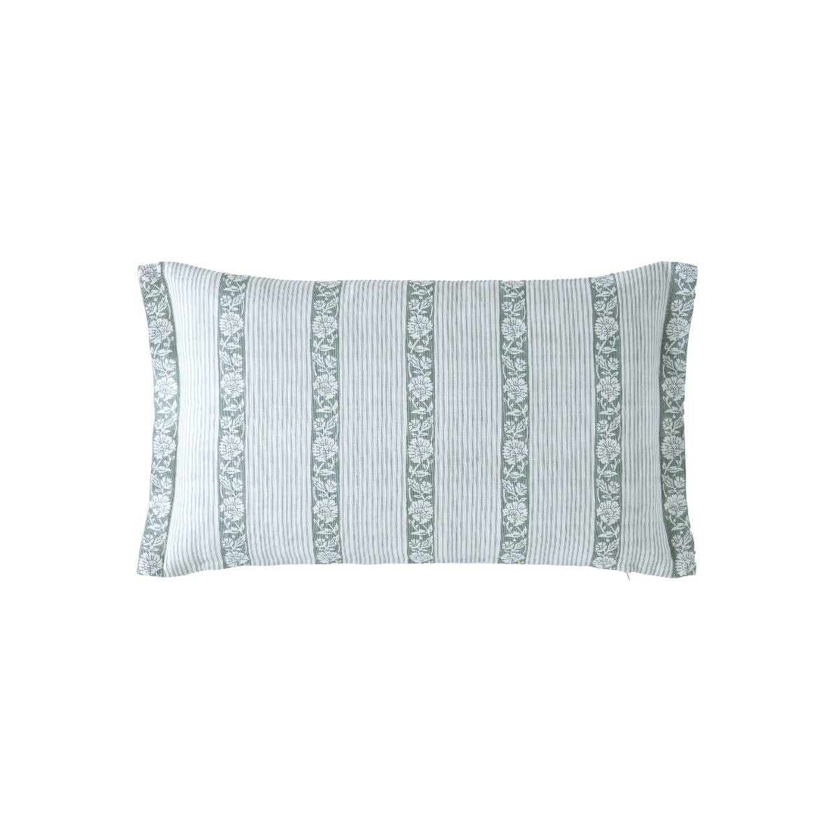 Laura Ashley Semington Sage Green Microfibre 30x50cm Cushion