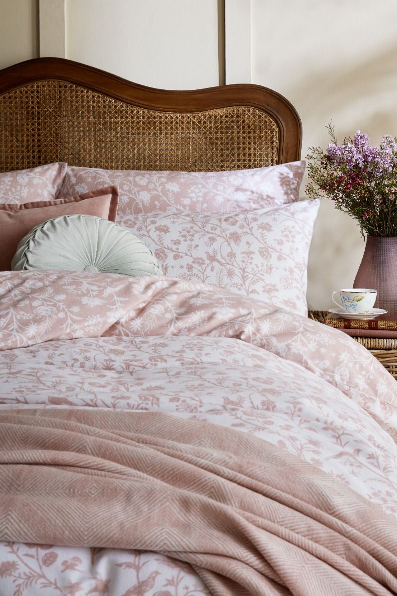 Laura Ashley Shepherds Purse Blush Pink Bedding