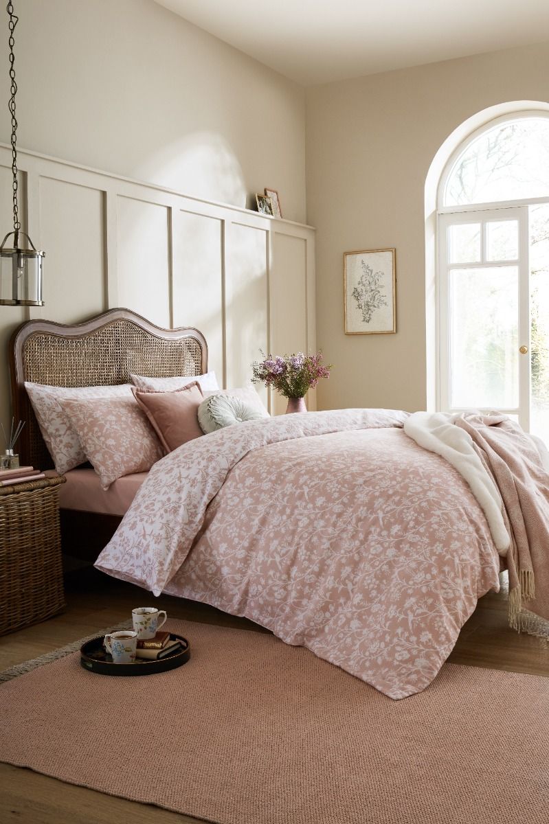 Laura Ashley Shepherds Purse Blush Pink Bedding