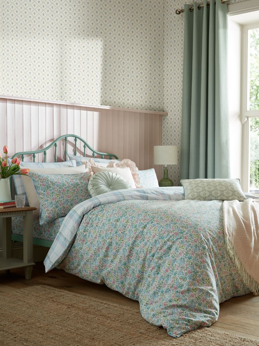 Laura Ashley Sherston Powder Blue Bedding