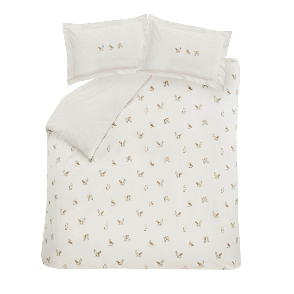 Sophie Allport Snowy Owls White Bedding