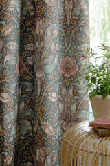 William Morris At Home Spring Thicket Mineral Ready Made Curtains