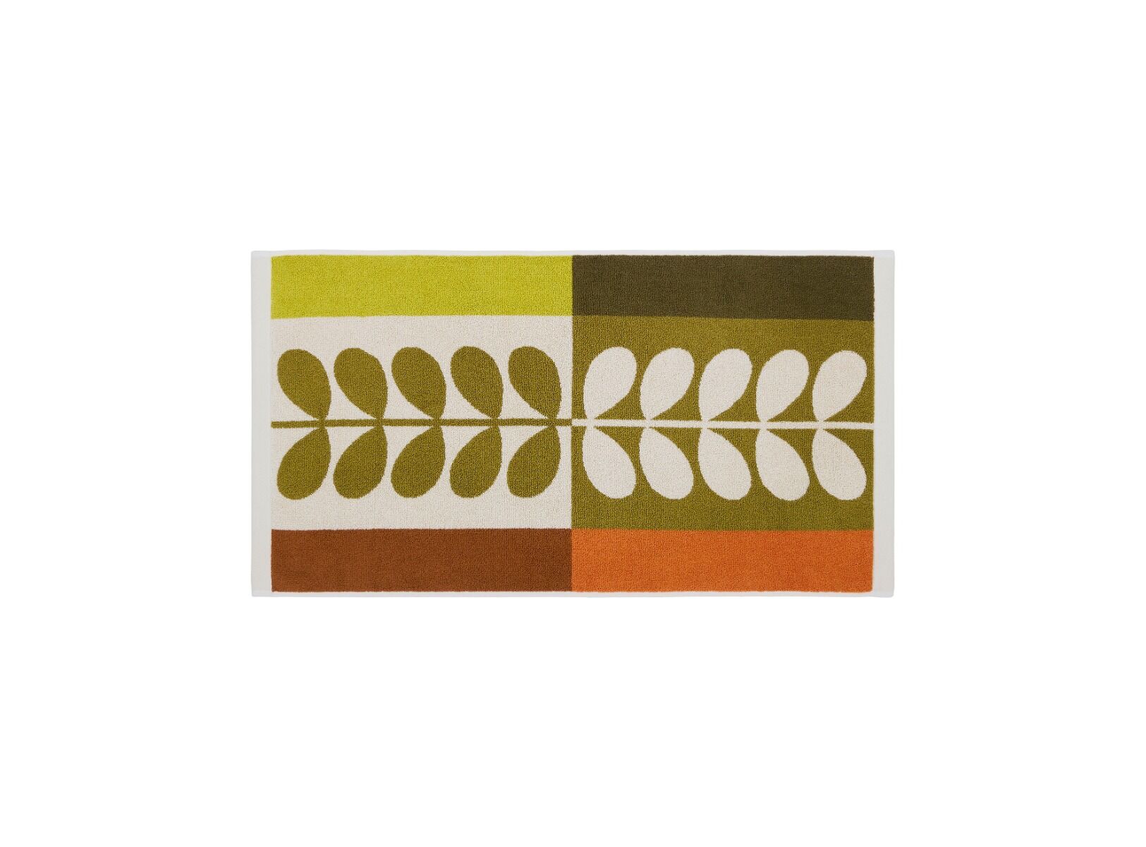 Orla Kiely Stem Check Hazel / ochre Towels