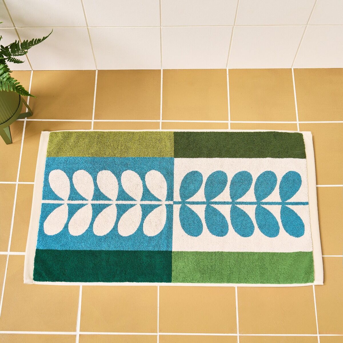 Orla Kiely Stem Check Willow Towels