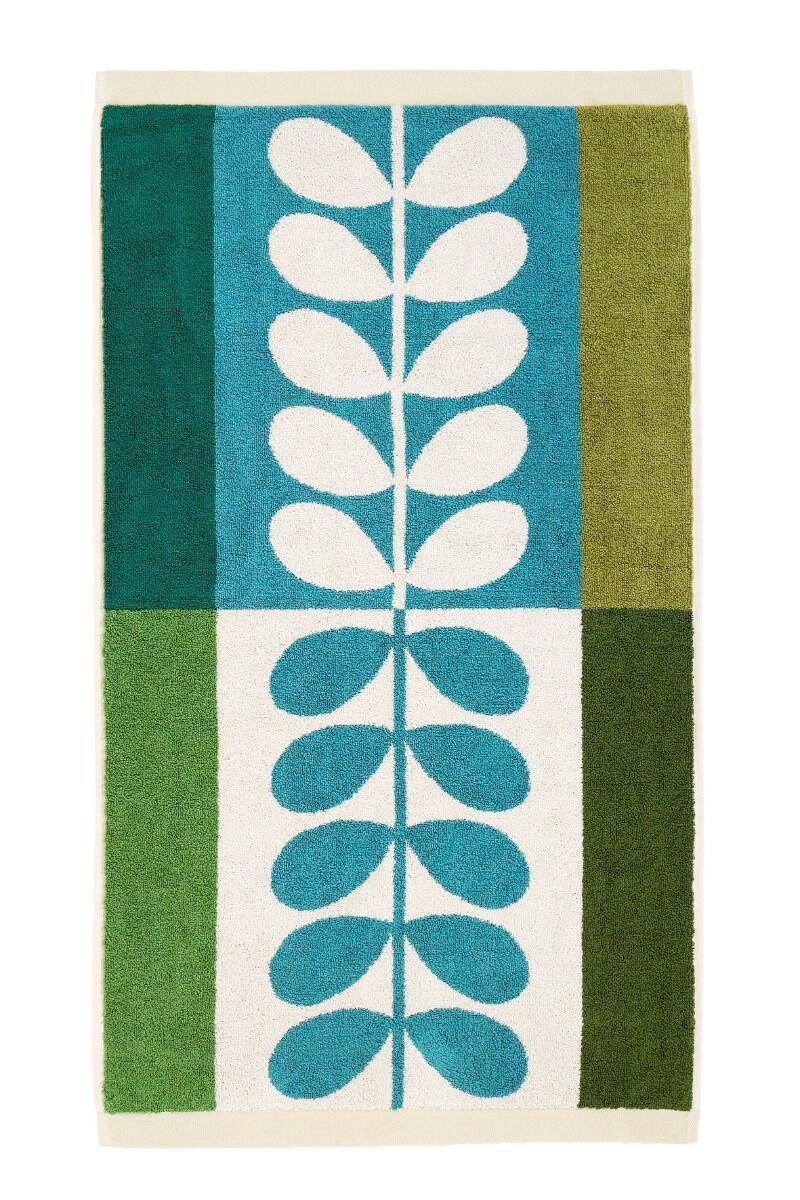Orla Kiely Stem Check Willow Towels