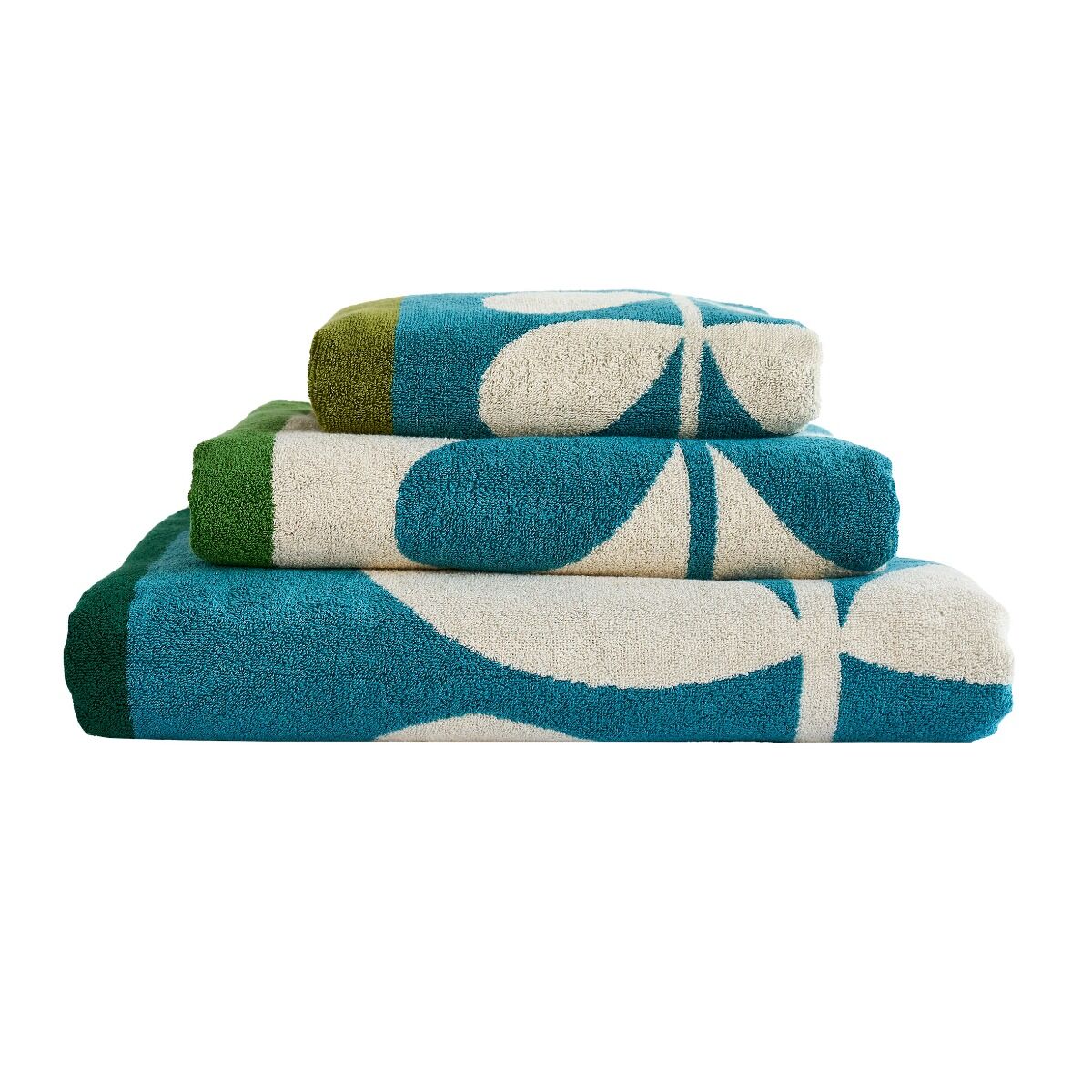 Orla Kiely Stem Check Willow Towels