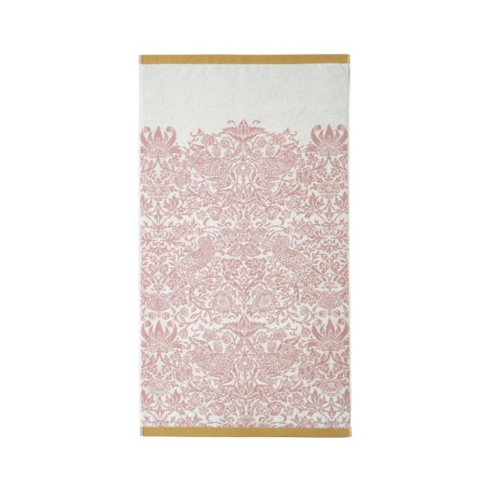 William Morris at Home Strawberry Thief Plaster Pink Towels