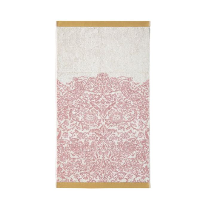 William Morris at Home Strawberry Thief Plaster Pink Towels