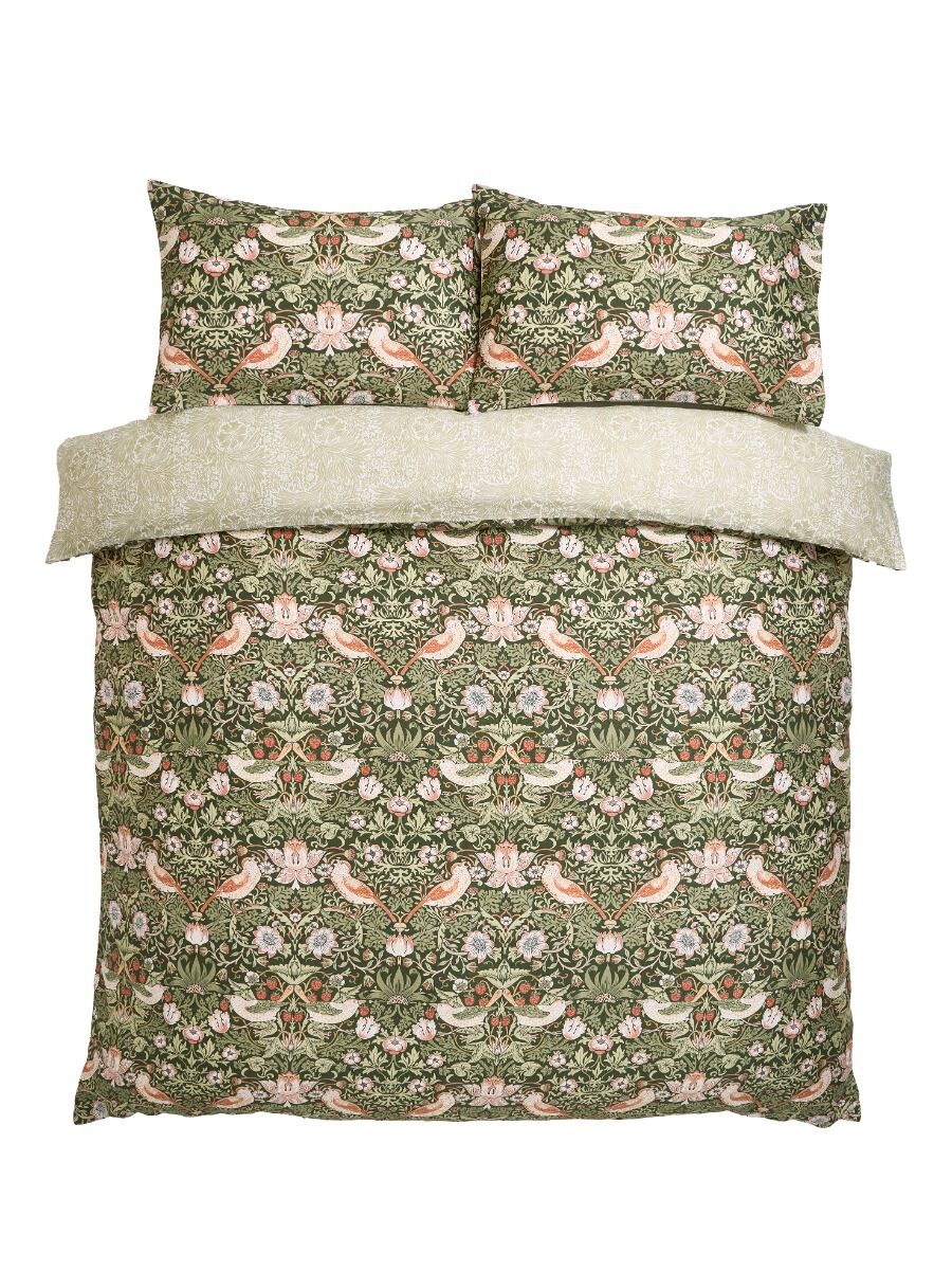 William Morris At Home Strawberry Thief Nettle Bedding