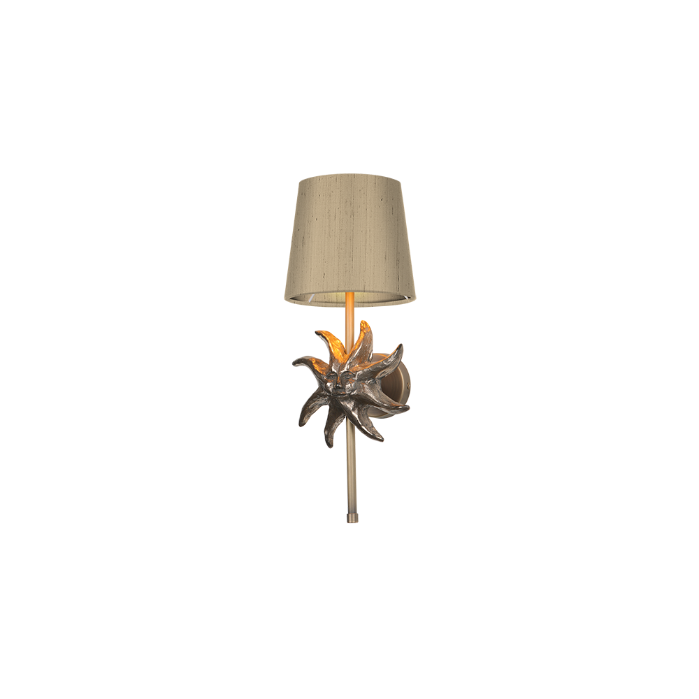 Sun Wall Light Bronze Base Only