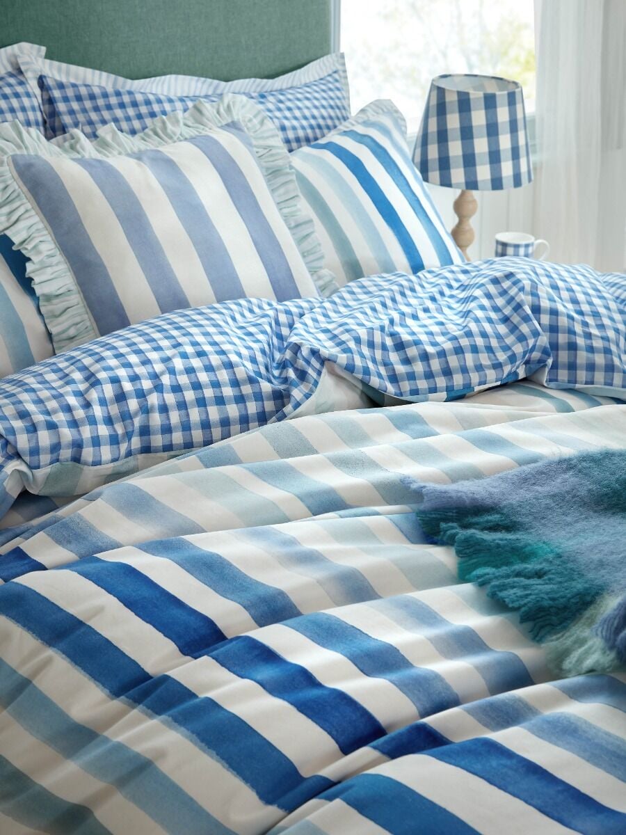 Bluebellgray Sunday Stripe Blue Bedding