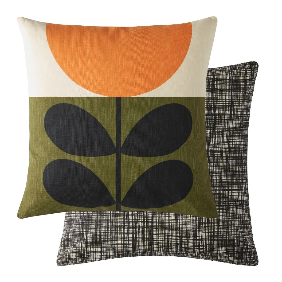 Orla Kiely Sunflower Orange 45x45cm Microfibre Cushion