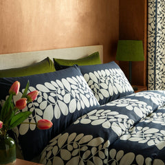 Orla Kiely Sycamore Stripe Space Blue Bedding