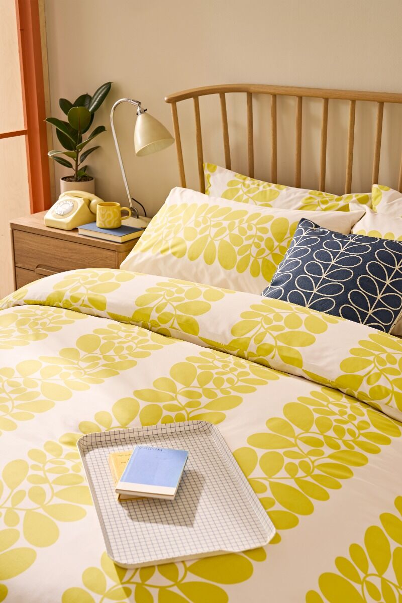 Orla Kiely Sycamore Stripe Yellow Bedding