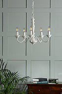 Laura Ashley Tate 5lt Pendant Matt White