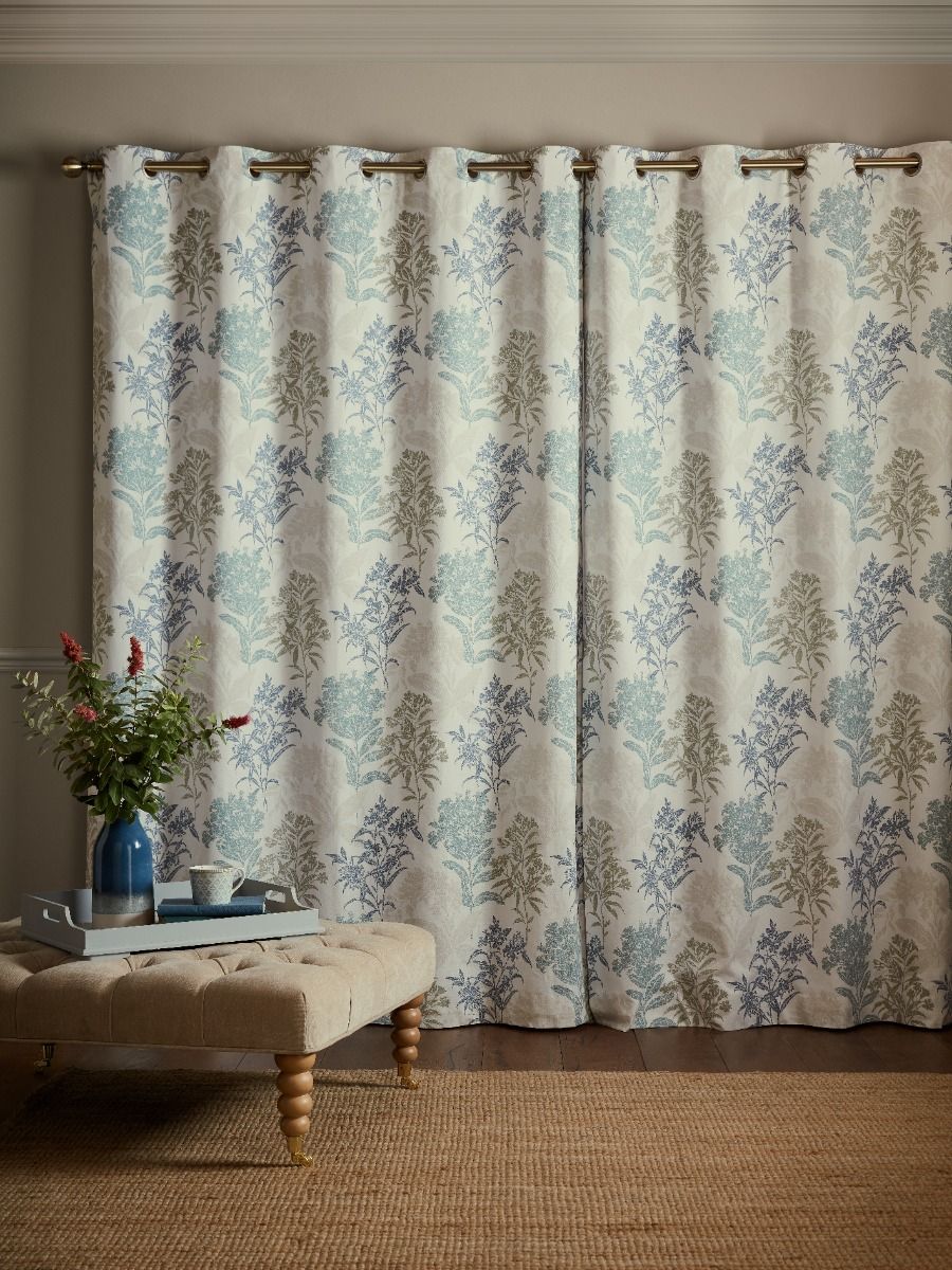 Laura Ashley Tenby Seaspray Ready Made Curtains