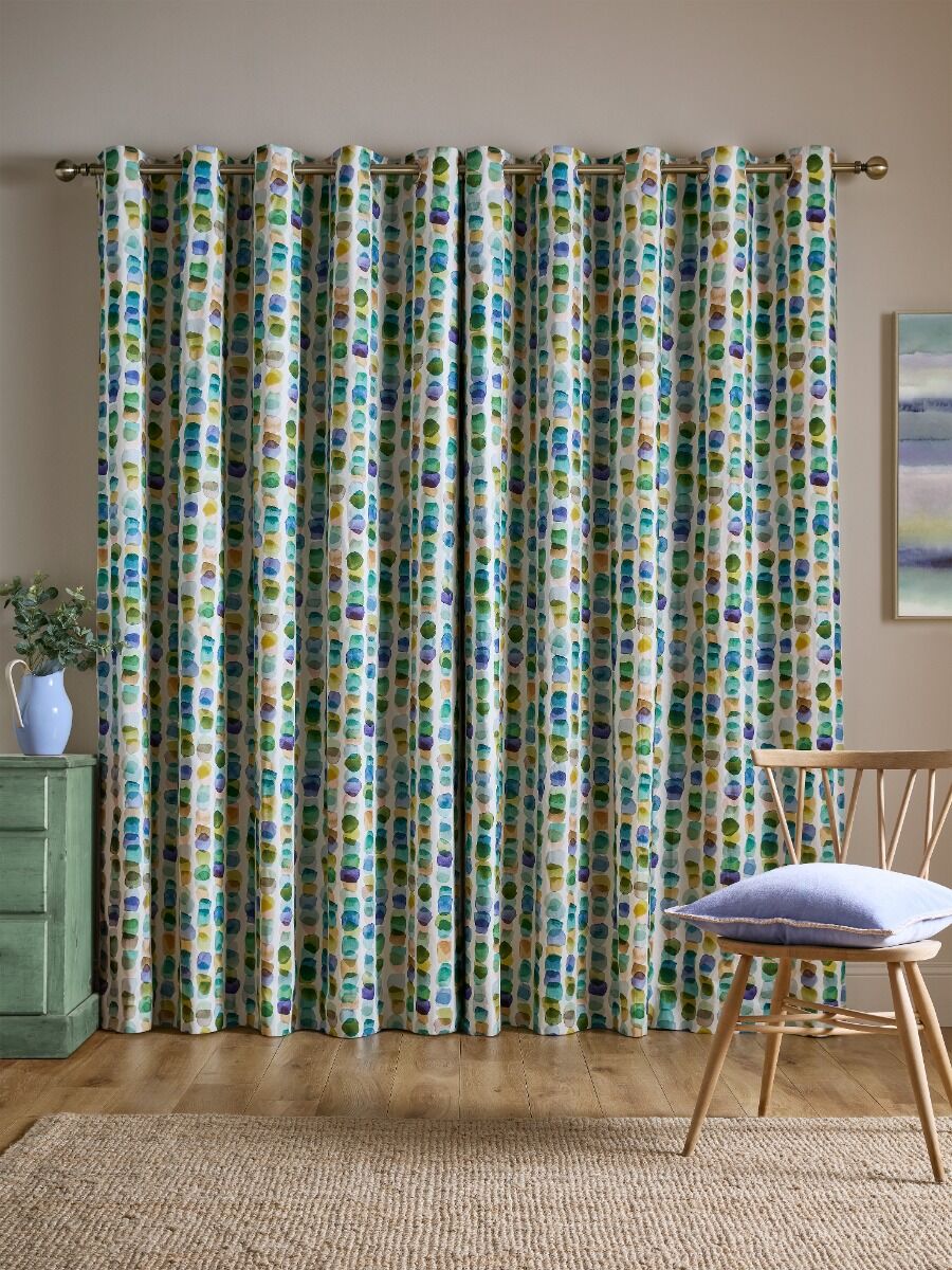 Bluebellgray Tobermory Ocean Ready Made Eyelet Curtains