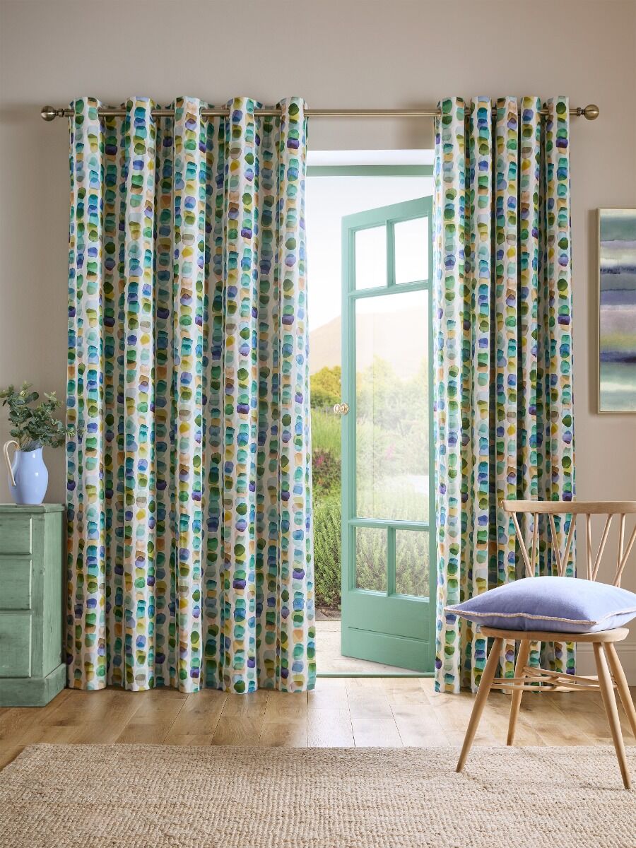 Bluebellgray Tobermory Ocean Ready Made Eyelet Curtains