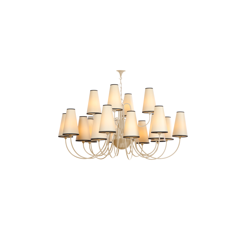 Trondheim 20 Light Chandelier Bespoke Gloss Paint Fitting Only