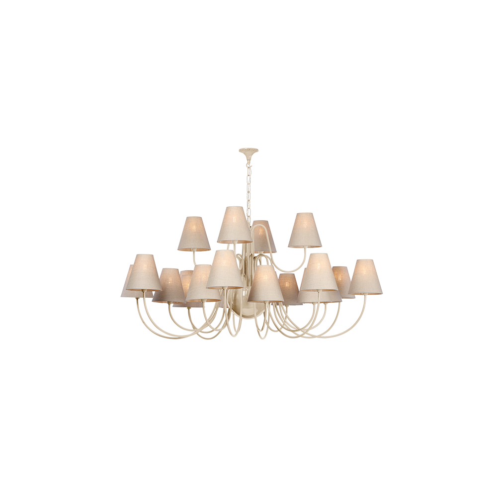 Trondheim 20 Light Chandelier Bespoke Gloss Paint Fitting Only
