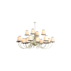 Trondheim 20 Light Chandelier Bespoke Gloss Paint with Short Shades