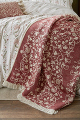 Historic Royal Palaces Tudor Trail Antique Rose Pink 130x170cm Throw