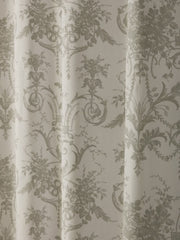 Laura Ashley Tuileries Dark Dove Grey Ready Made Eyelet Blackout Curtains