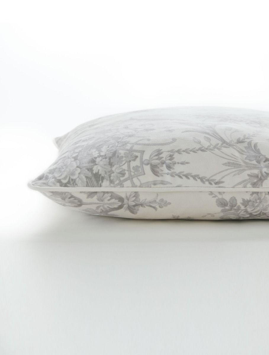 Laura Ashley Tuileries Dark Dove Grey 50x50cm Microfibre Cushion