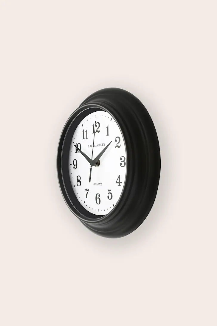 Newgale Small Kitchen Clock - Charcoal Grey