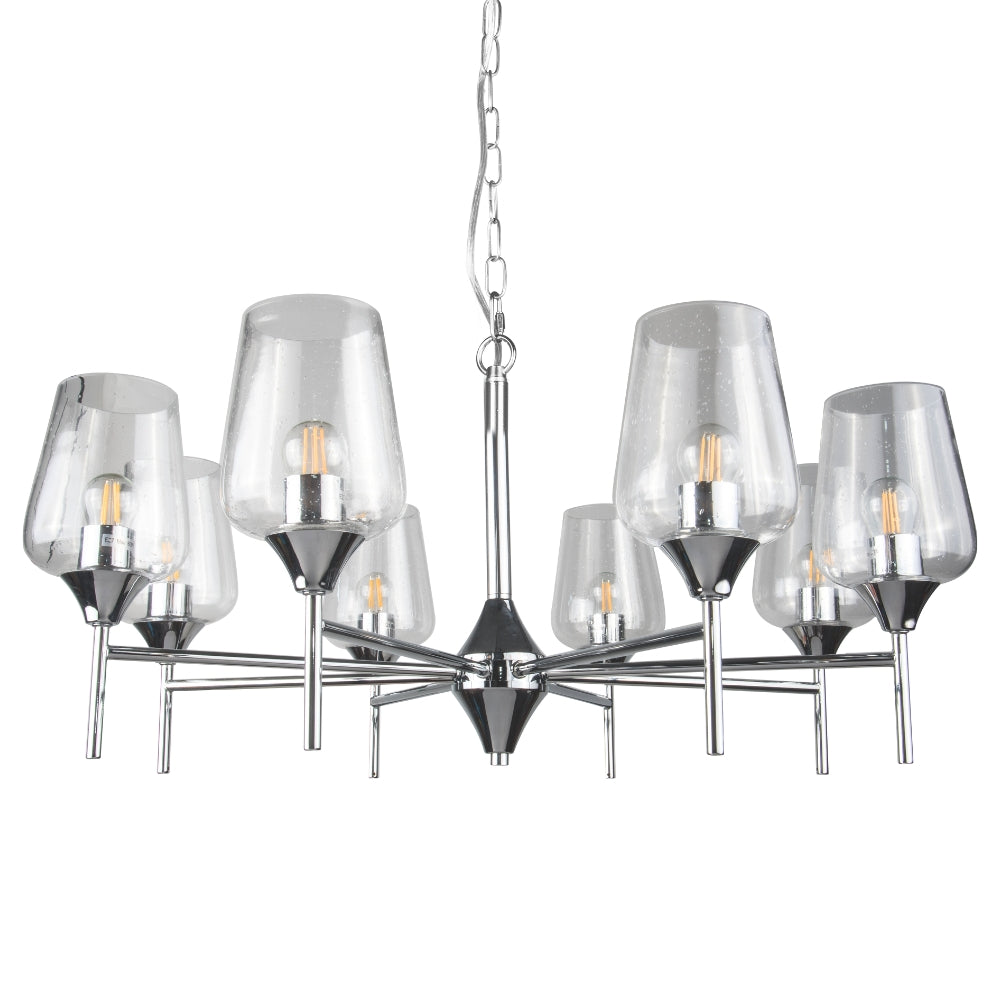 Magnalux Vino 8 Light Polished Chrome Ceiling Light