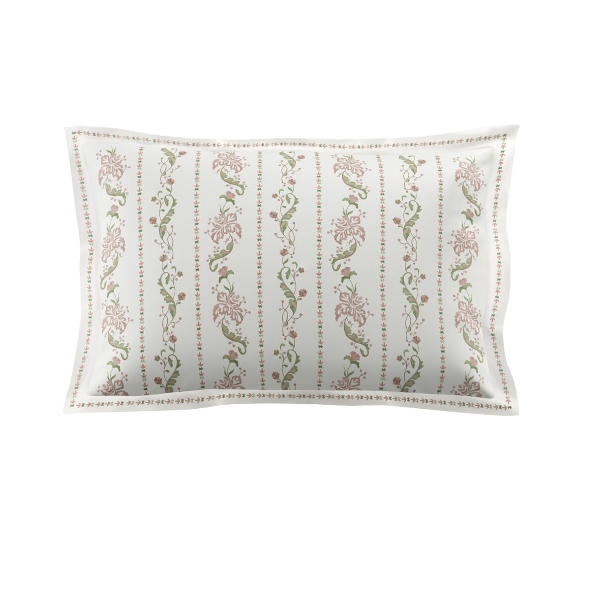 Historic Royal Palaces Waistcoat Stripe Clay Pink Sage Bedding