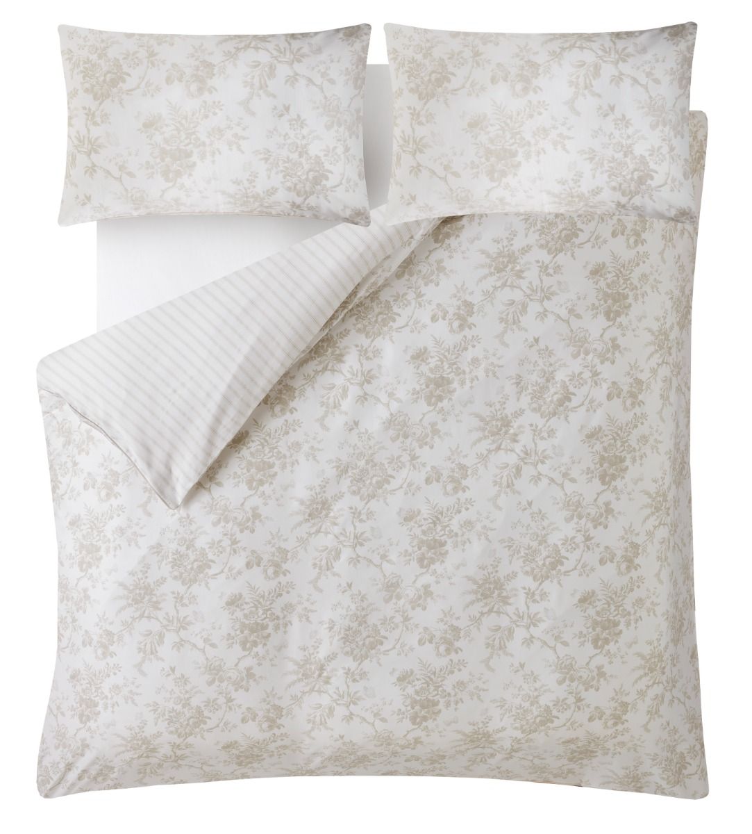 Laura Ashley Walled Garden Dove Grey Duvet Set