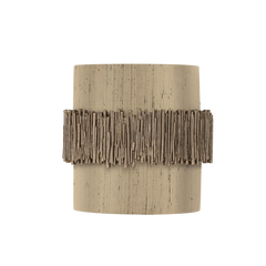 David Hunt Lighting Willow double wall light in gold cocoa with bespoke shade