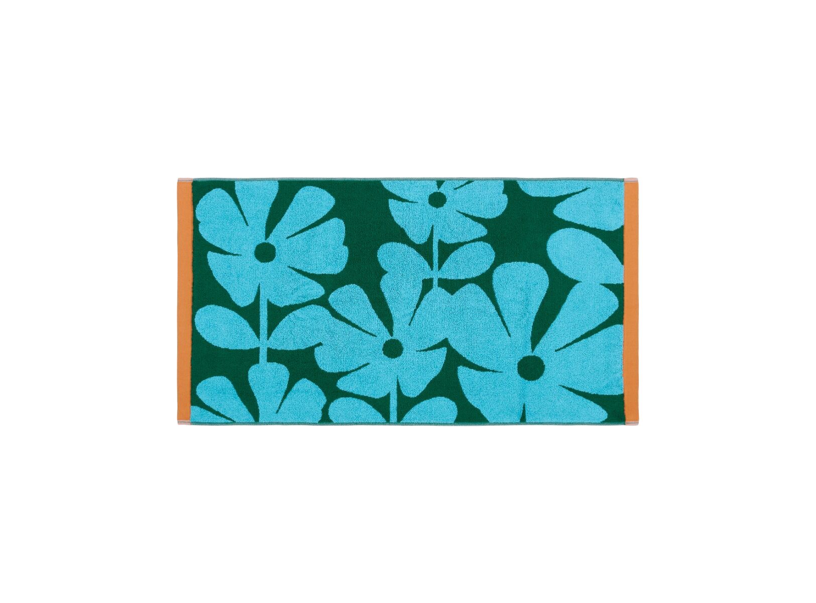 Orla Kiely Wildflower Blue Lagoon Towels