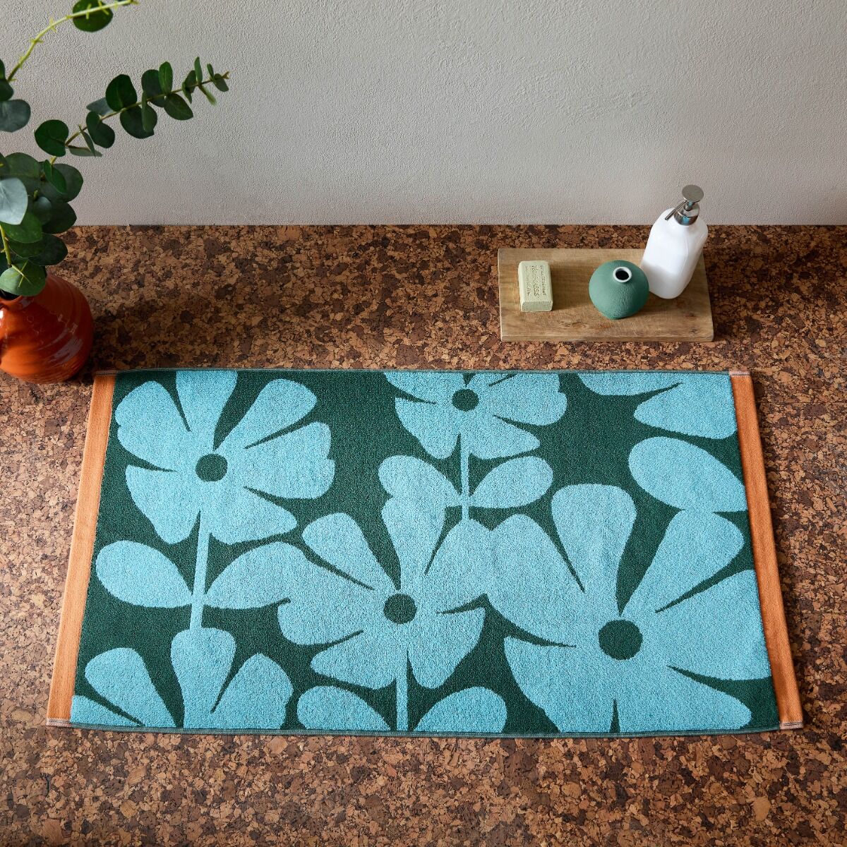 Orla Kiely Wildflower Blue Lagoon Towels