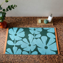 Orla Kiely Wildflower Blue Lagoon Towels