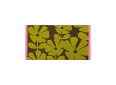 Orla Kiely Wildflower Yellow Ochre Towels