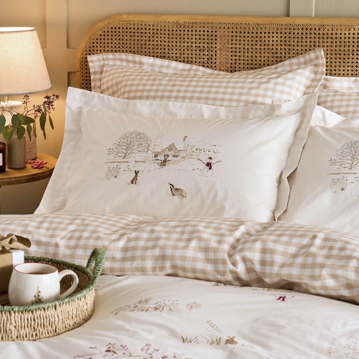 Sophie Allport Winter Scene Off White Bedding