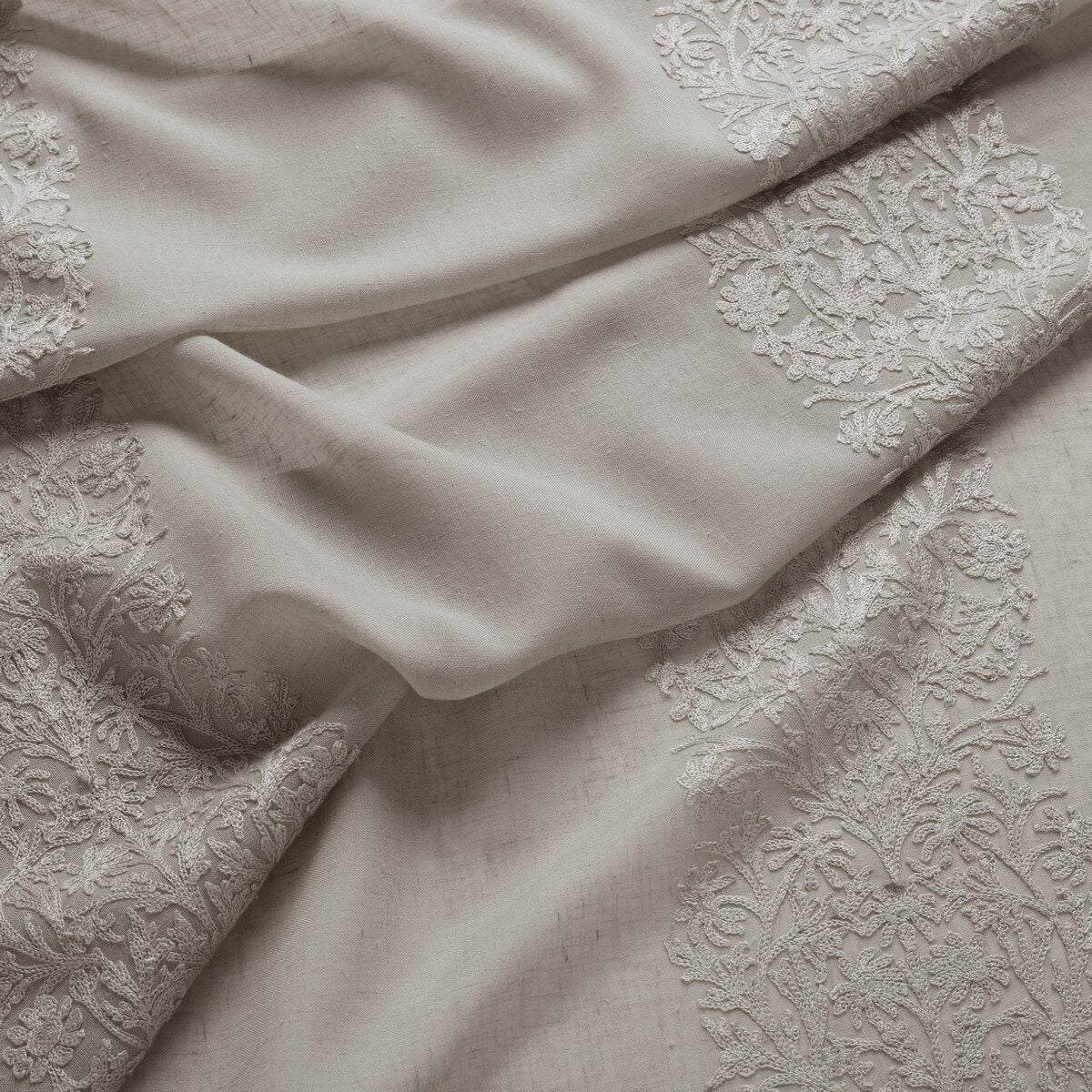 William Morris At Home Dovecote Vol 1. Blackthorn Stripe Sheer, Linen