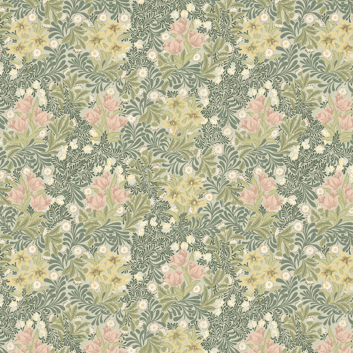 William Morris At Home Fabric  Flora And Foliage Vol 1 Bower Apple