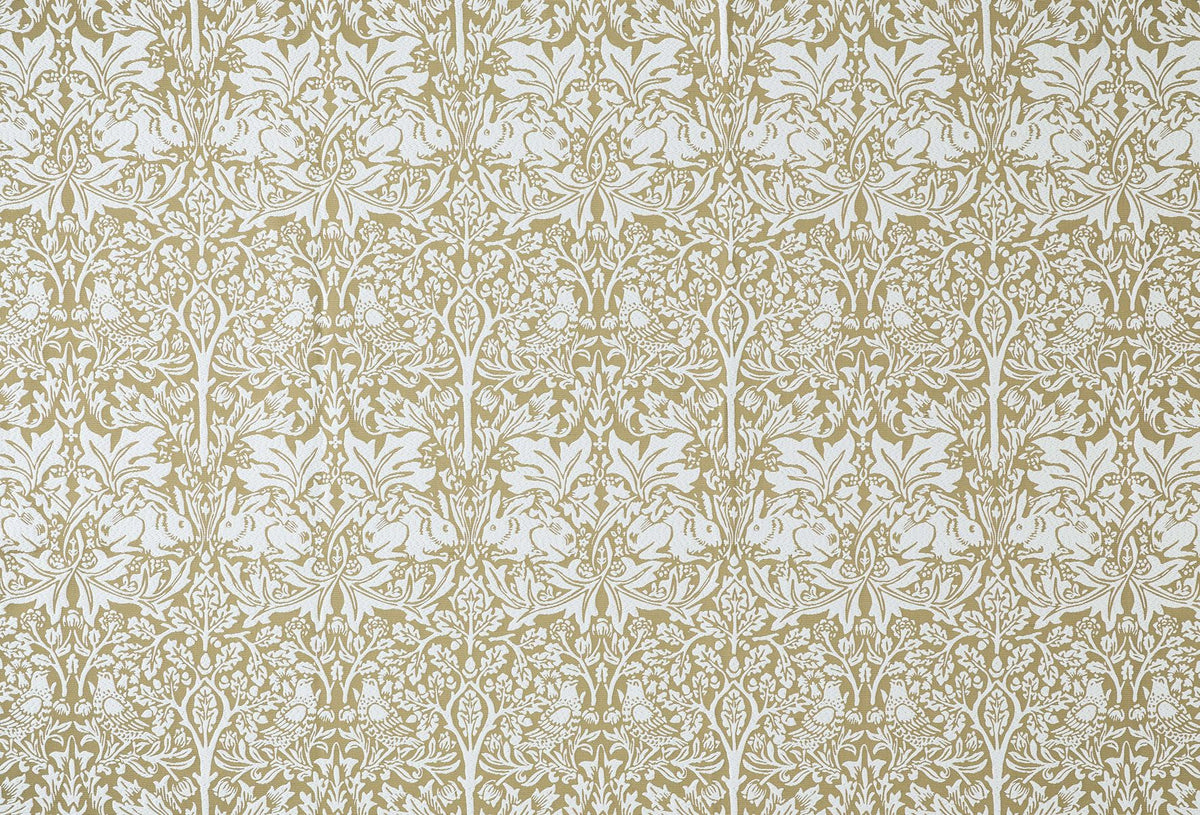 William Morris At Home Fabric, The Forager Brother Rabbit Woven, Honey