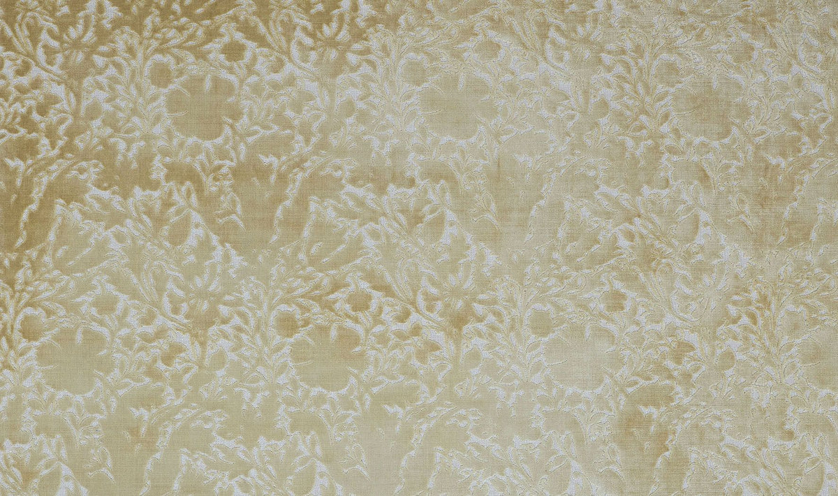 William Morris At Home Fabric, Flora And Foliage Compton Silhouette Velvet, Barley