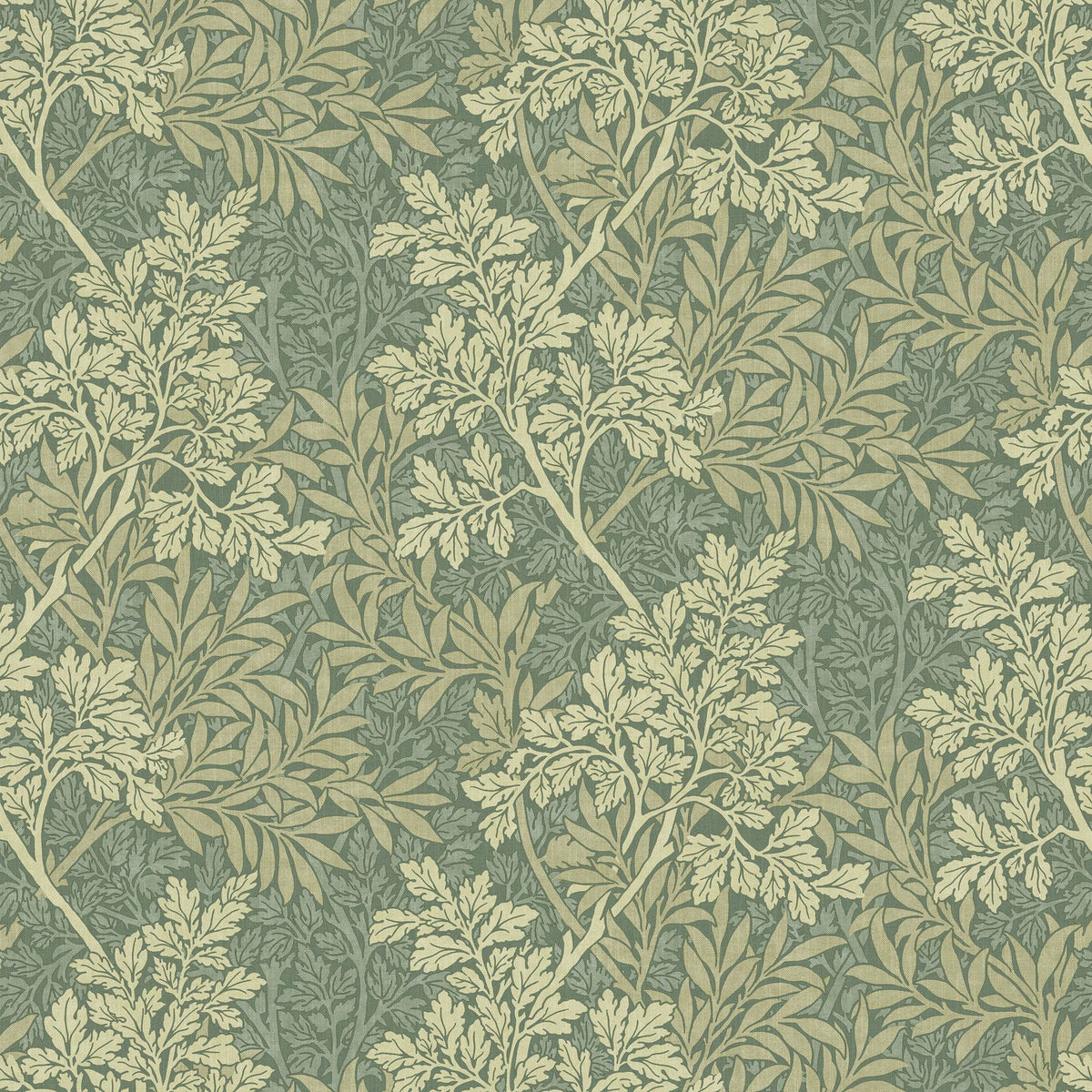 William Morris At Home Fabric, Flora And Foliage, Foliage, Apple