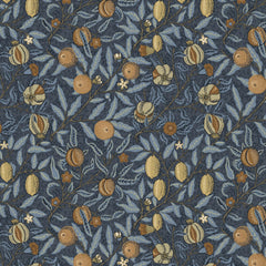 William Morris At Home Fabric, The Forager Fruit Velvet, Midnight