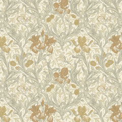 William Morris At Home Fabric,  The Forager Iris, Honey