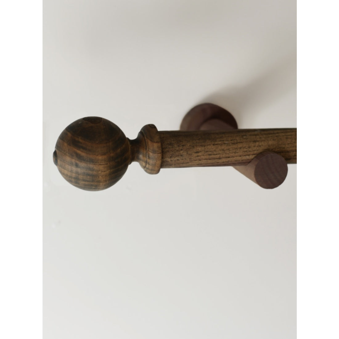 Laura Ashley Mitchell 28mm Eyelet Pole, Dark Chestnut
