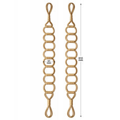 Laura Ashley Ardal Tieback, Jute, 1 Pair